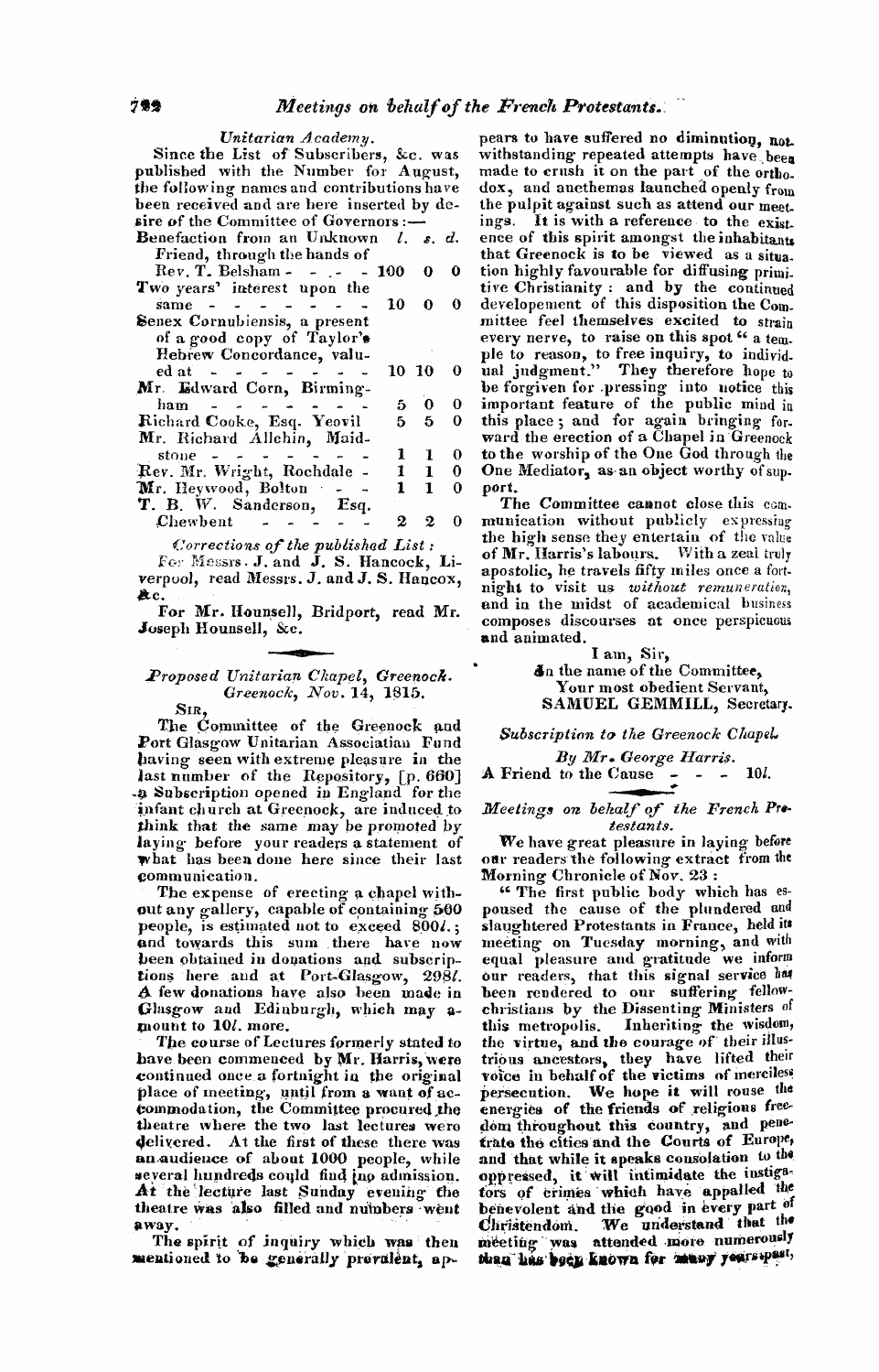 Monthly Repository (1806-1838) and Unitarian Chronicle (1832-1833): F Y, 1st edition: 58