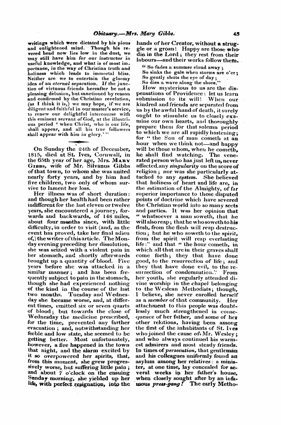 Monthly Repository (1806-1838) and Unitarian Chronicle (1832-1833): F Y, 1st edition - Untitled Article