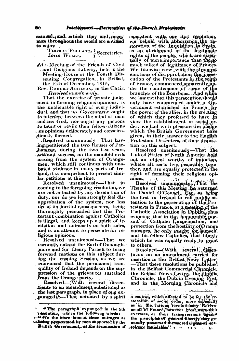 Monthly Repository (1806-1838) and Unitarian Chronicle (1832-1833): F Y, 1st edition - Untitled Article