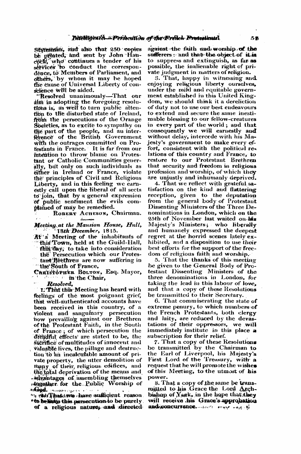 Monthly Repository (1806-1838) and Unitarian Chronicle (1832-1833): F Y, 1st edition - Untitled Article