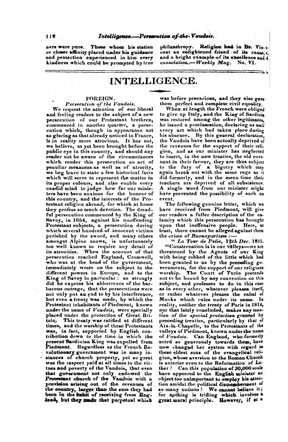 Monthly Repository (1806-1838) and Unitarian Chronicle (1832-1833): F Y, 1st edition: 48