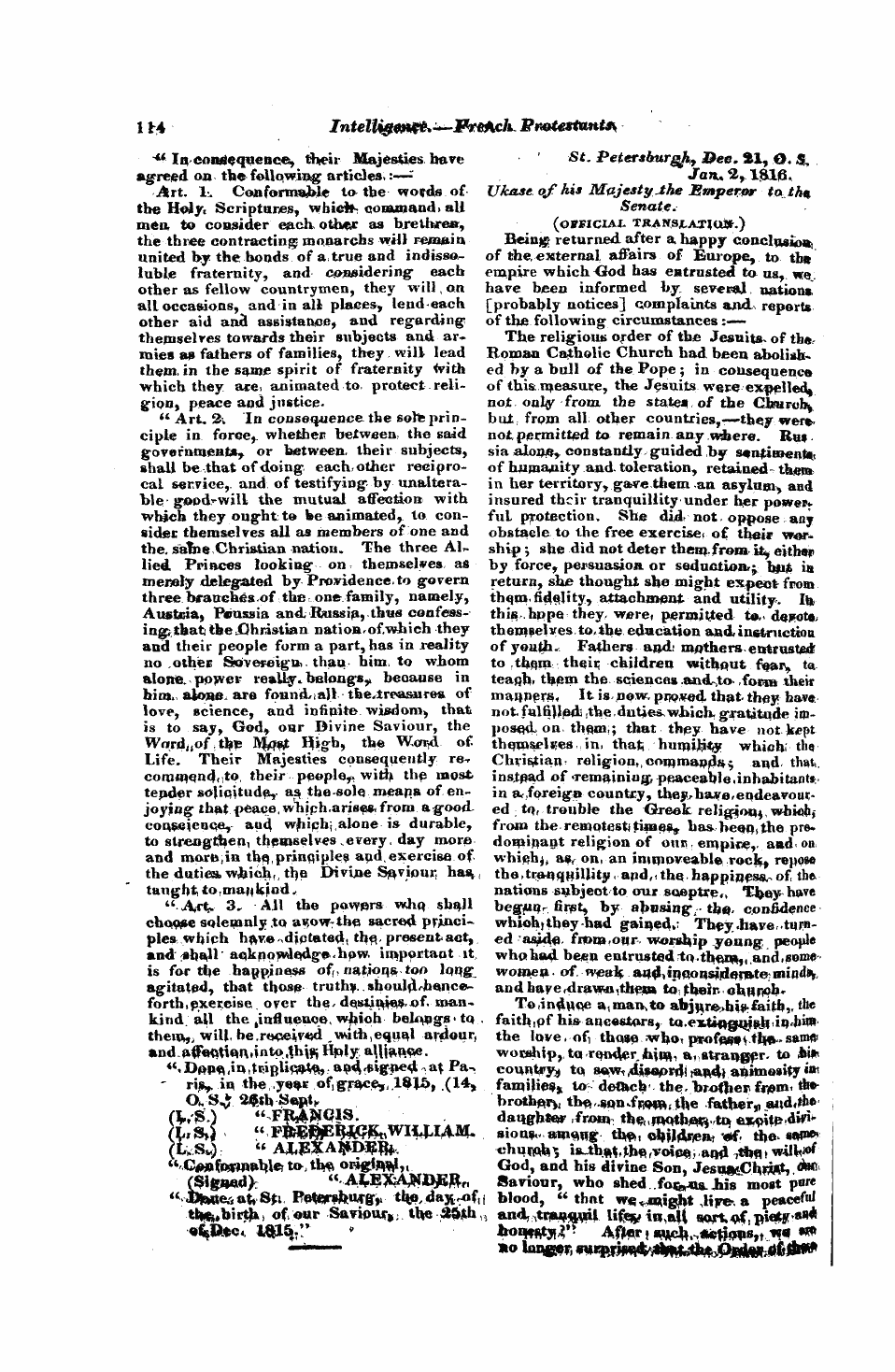 Monthly Repository (1806-1838) and Unitarian Chronicle (1832-1833): F Y, 1st edition - Untitled Article