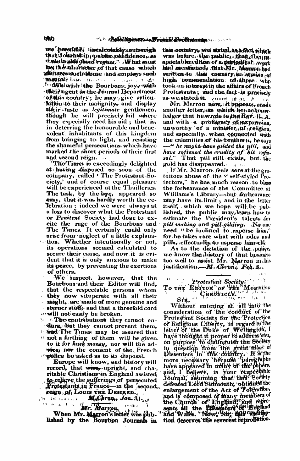 Monthly Repository (1806-1838) and Unitarian Chronicle (1832-1833): F Y, 1st edition - Untitled Article