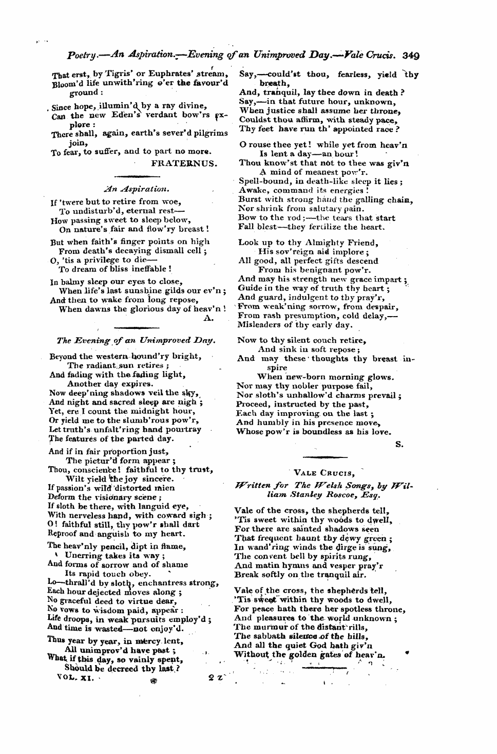 Monthly Repository (1806-1838) and Unitarian Chronicle (1832-1833): F Y, 1st edition - Untitled Article