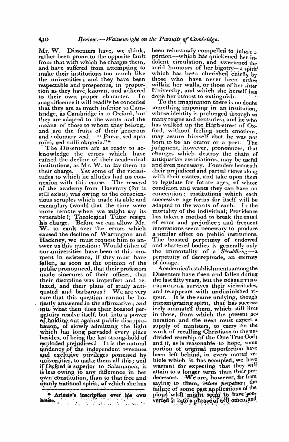 Monthly Repository (1806-1838) and Unitarian Chronicle (1832-1833): F Y, 1st edition - Untitled Article