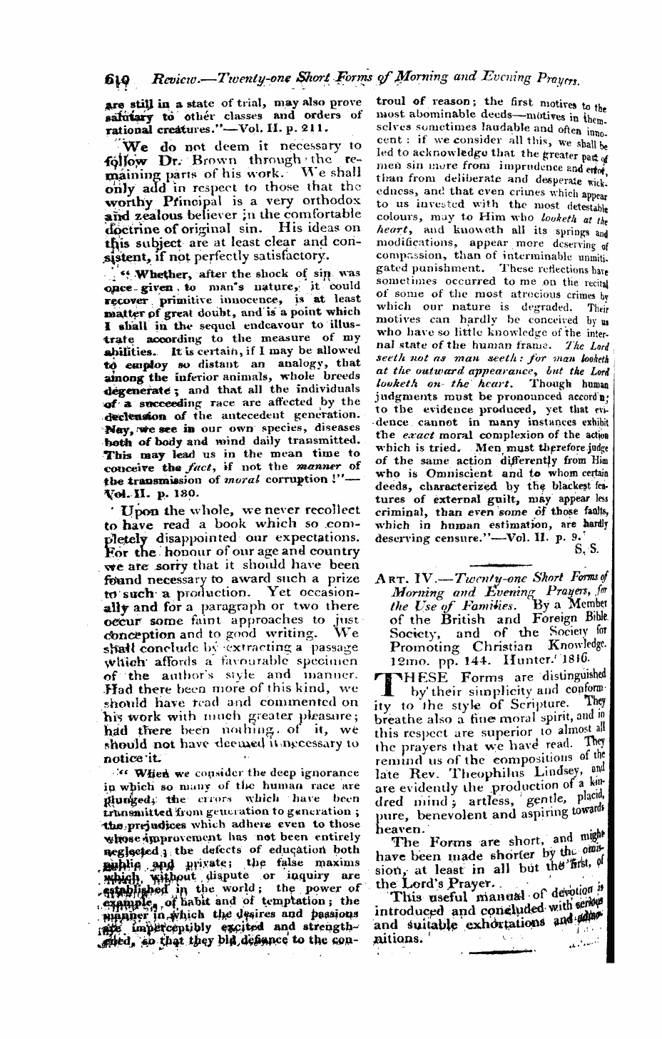 Monthly Repository (1806-1838) and Unitarian Chronicle (1832-1833): F Y, 1st edition: 46