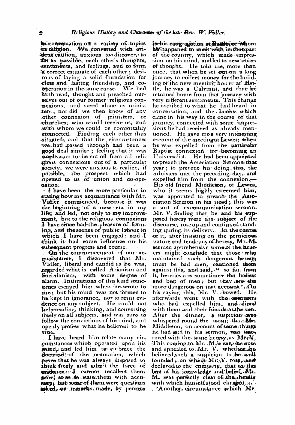 Monthly Repository (1806-1838) and Unitarian Chronicle (1832-1833): F Y, 1st edition - Untitled Article