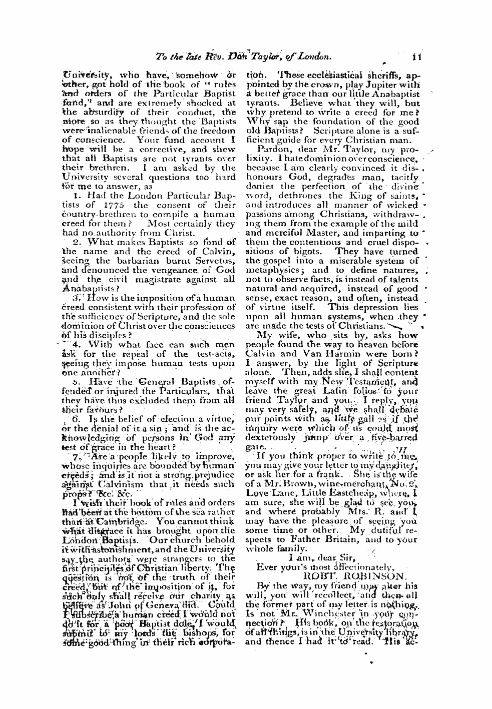 Monthly Repository (1806-1838) and Unitarian Chronicle (1832-1833): F Y, 1st edition - Untitled Article