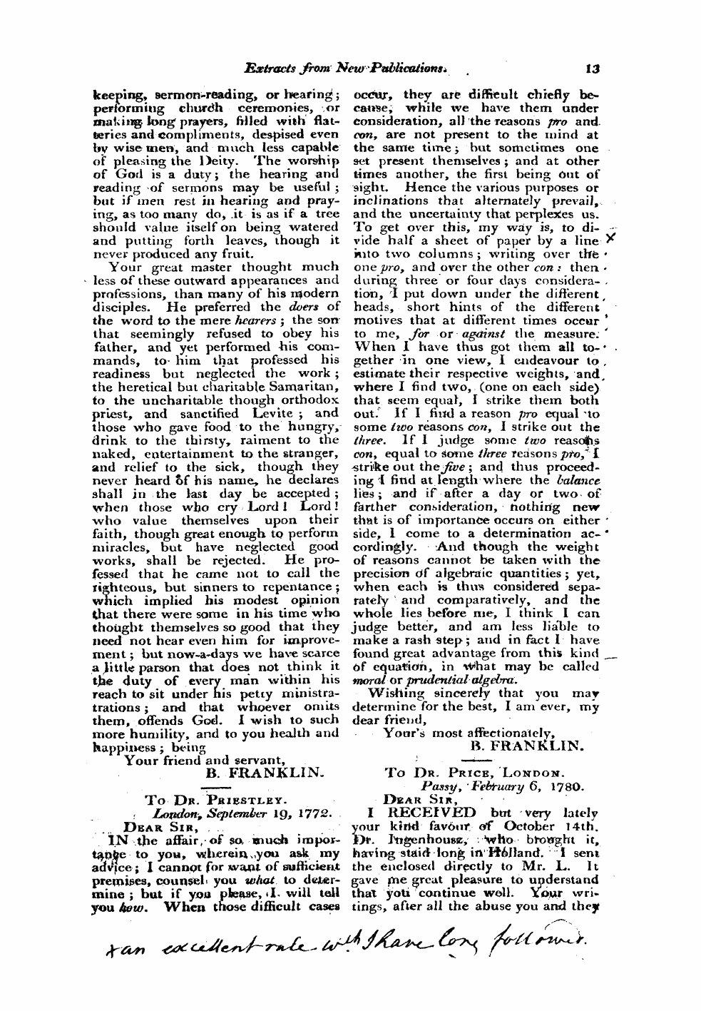 Monthly Repository (1806-1838) and Unitarian Chronicle (1832-1833): F Y, 1st edition - Untitled Article