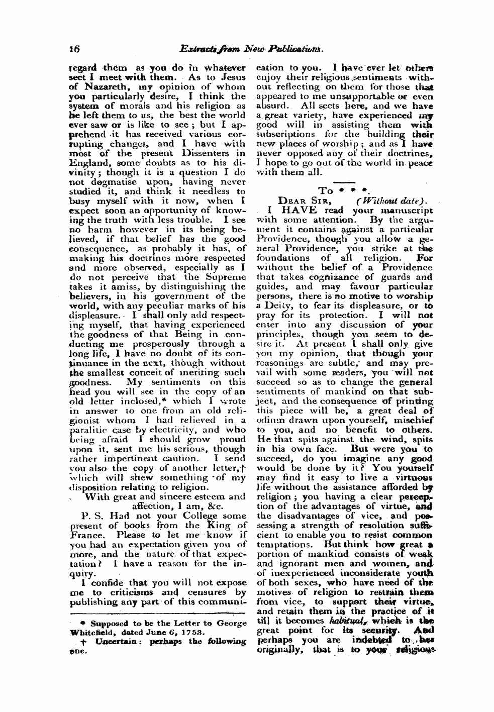 Monthly Repository (1806-1838) and Unitarian Chronicle (1832-1833): F Y, 1st edition: 16