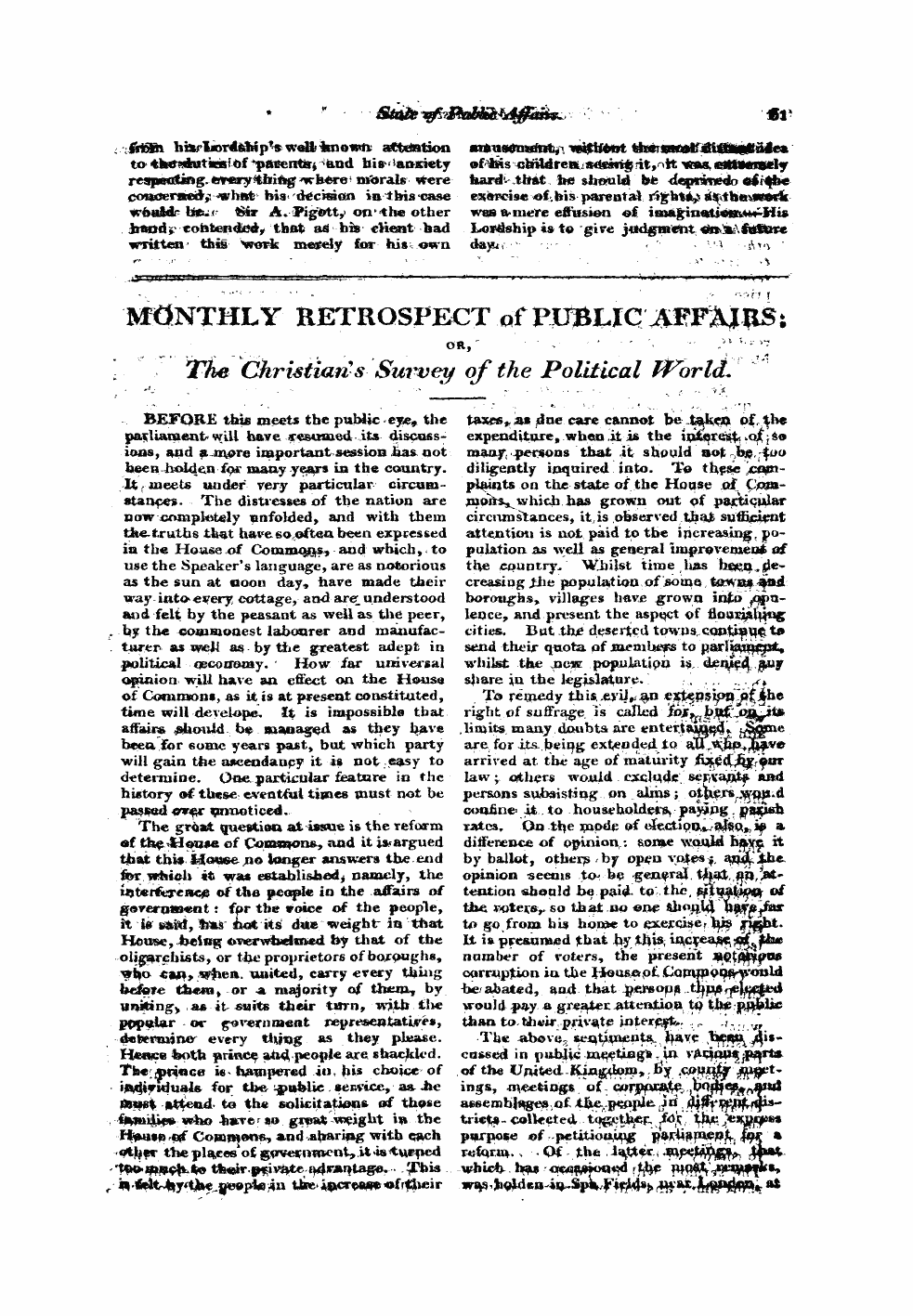 Monthly Repository (1806-1838) and Unitarian Chronicle (1832-1833): F Y, 1st edition - Untitled Article