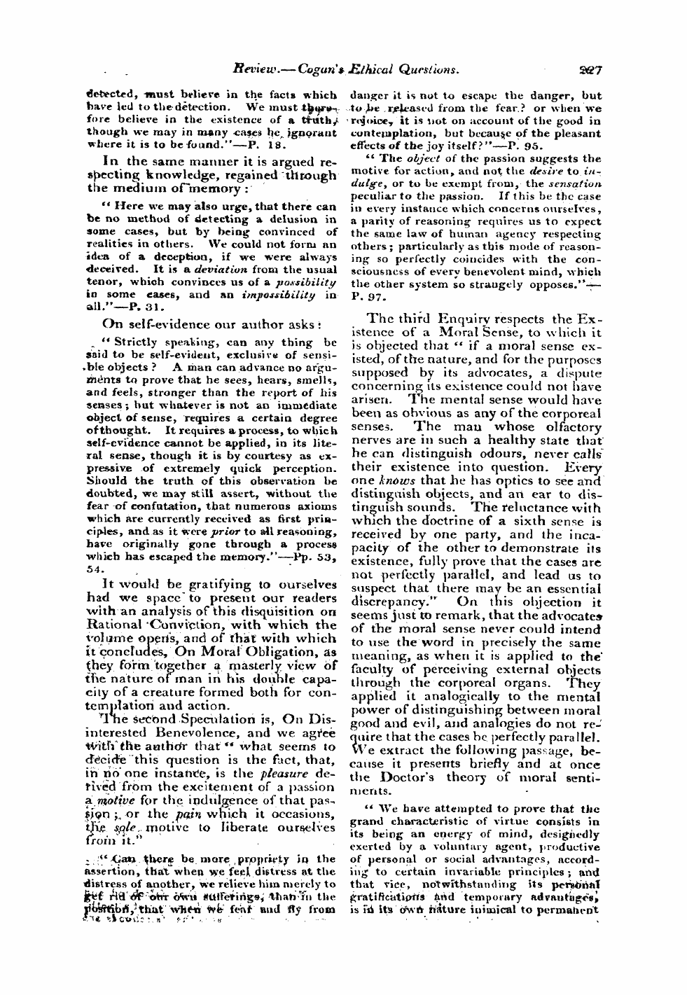 Monthly Repository (1806-1838) and Unitarian Chronicle (1832-1833): F Y, 1st edition - Untitled Article