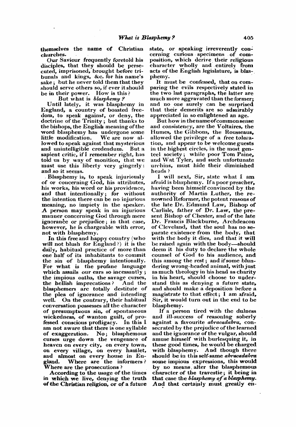 Monthly Repository (1806-1838) and Unitarian Chronicle (1832-1833): F Y, 1st edition - Untitled Article