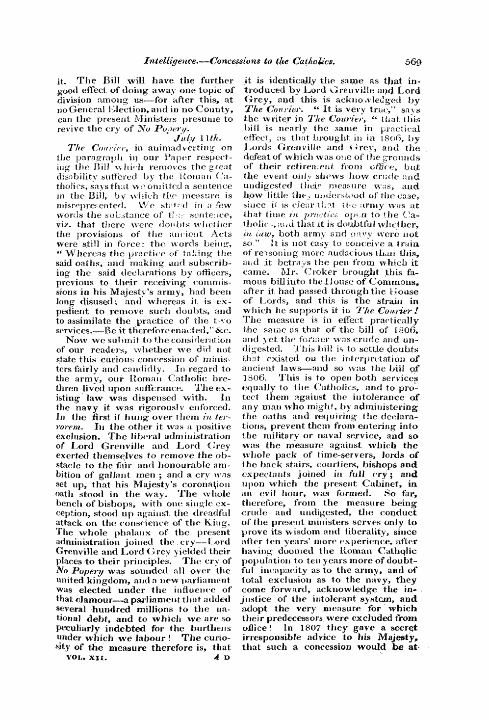 Monthly Repository (1806-1838) and Unitarian Chronicle (1832-1833): F Y, 1st edition - Untitled Article