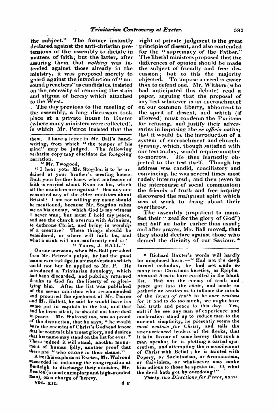 Monthly Repository (1806-1838) and Unitarian Chronicle (1832-1833): F Y, 1st edition: 9