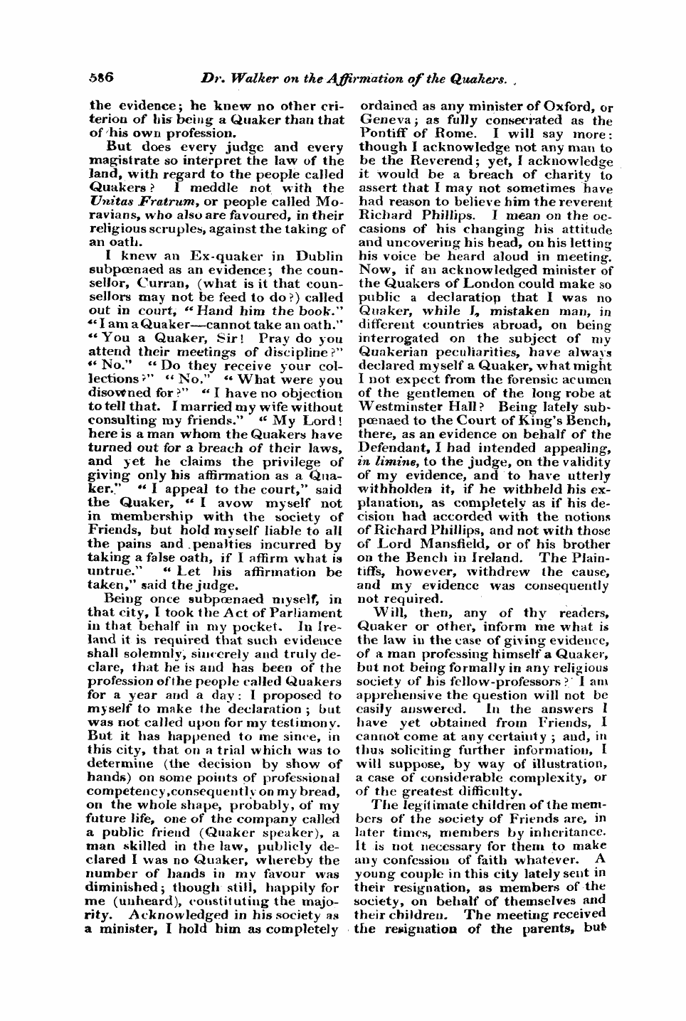 Monthly Repository (1806-1838) and Unitarian Chronicle (1832-1833): F Y, 1st edition - Untitled Article