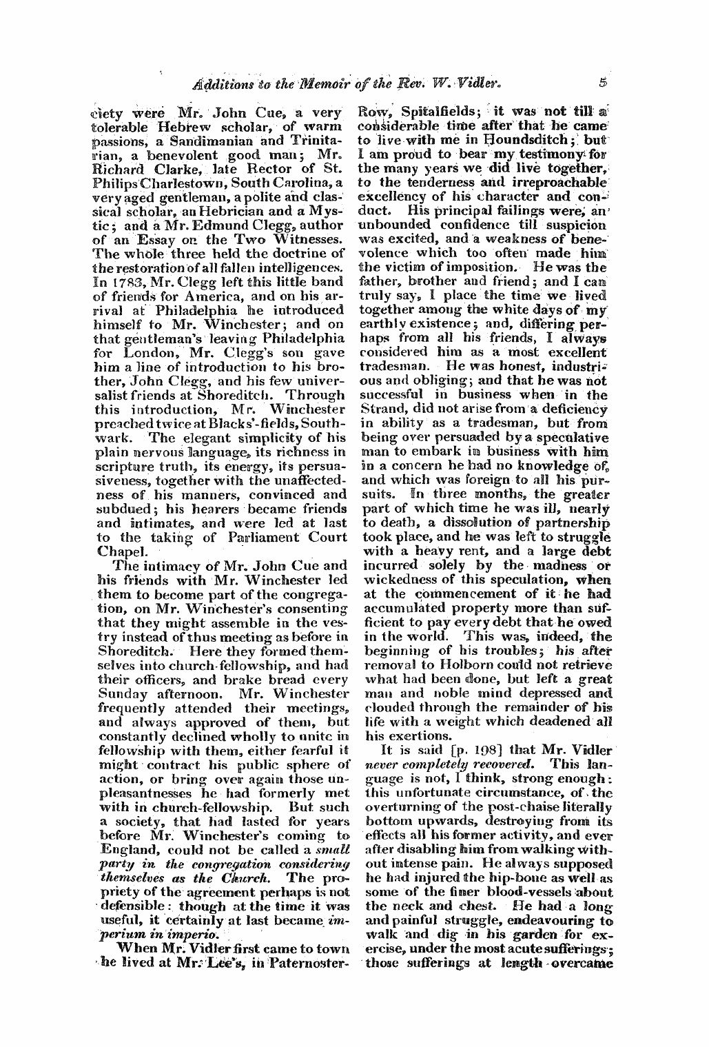 Monthly Repository (1806-1838) and Unitarian Chronicle (1832-1833): F Y, 1st edition: 5