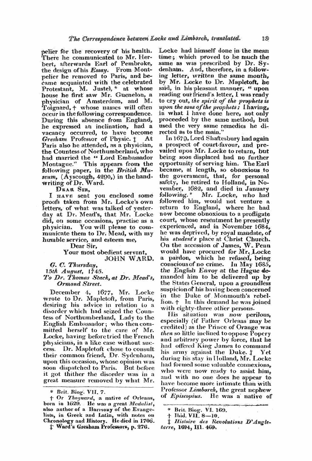 Monthly Repository (1806-1838) and Unitarian Chronicle (1832-1833): F Y, 1st edition - Untitled Article