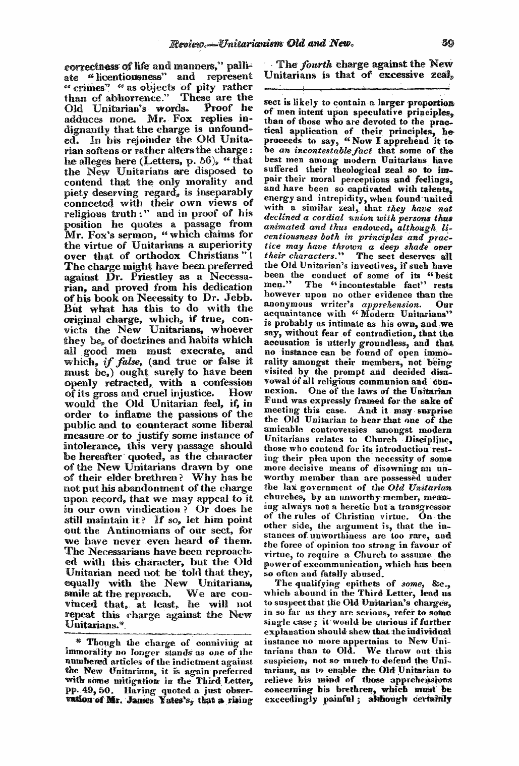 Monthly Repository (1806-1838) and Unitarian Chronicle (1832-1833): F Y, 1st edition: 59