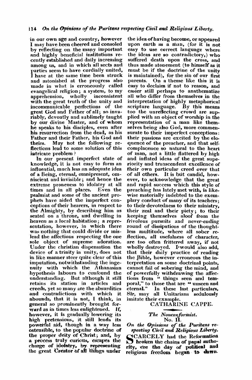 Monthly Repository (1806-1838) and Unitarian Chronicle (1832-1833): F Y, 1st edition - Untitled Article