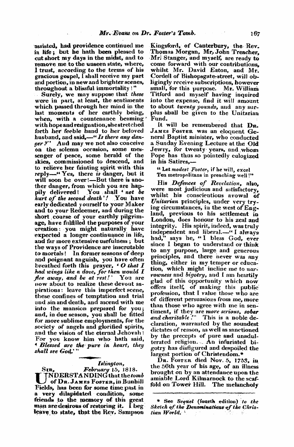 Monthly Repository (1806-1838) and Unitarian Chronicle (1832-1833): F Y, 1st edition: 15