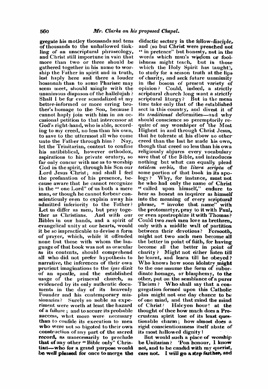 Monthly Repository (1806-1838) and Unitarian Chronicle (1832-1833): F Y, 1st edition - Untitled Article