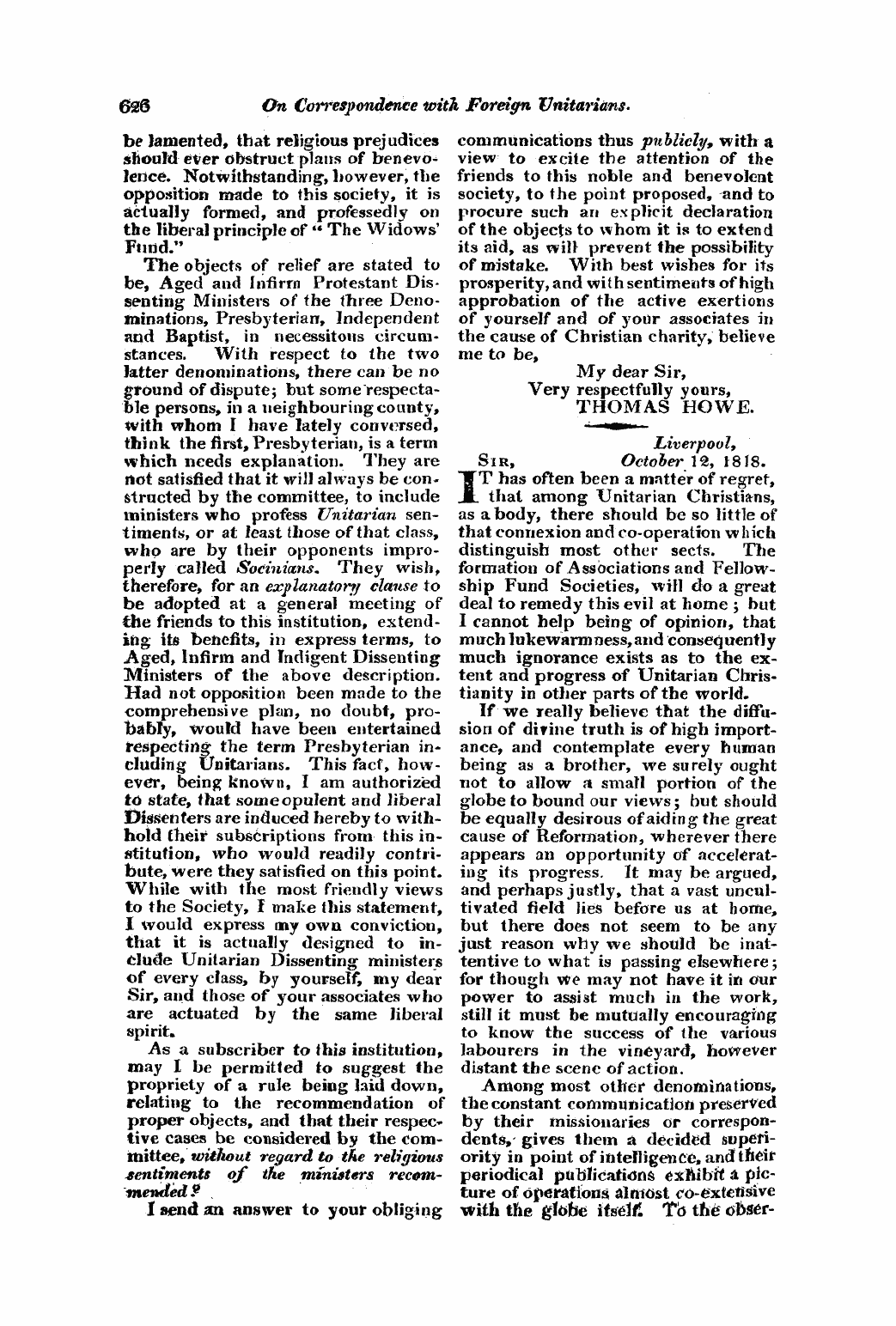 Monthly Repository (1806-1838) and Unitarian Chronicle (1832-1833): F Y, 1st edition: 26