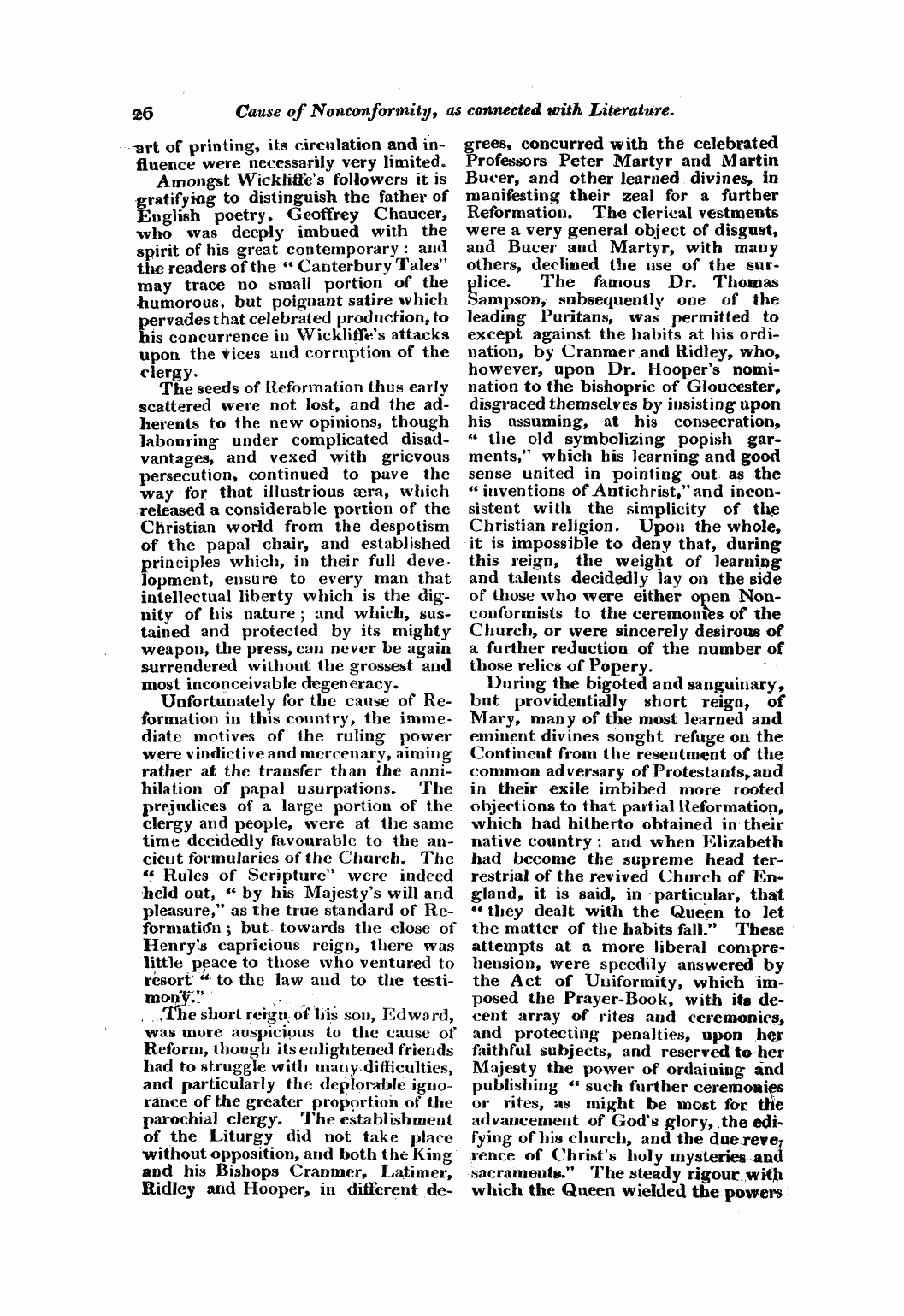 Monthly Repository (1806-1838) and Unitarian Chronicle (1832-1833): F Y, 1st edition - Untitled Article