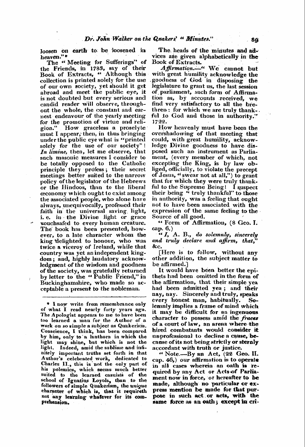 Monthly Repository (1806-1838) and Unitarian Chronicle (1832-1833): F Y, 1st edition, Supplement: 21