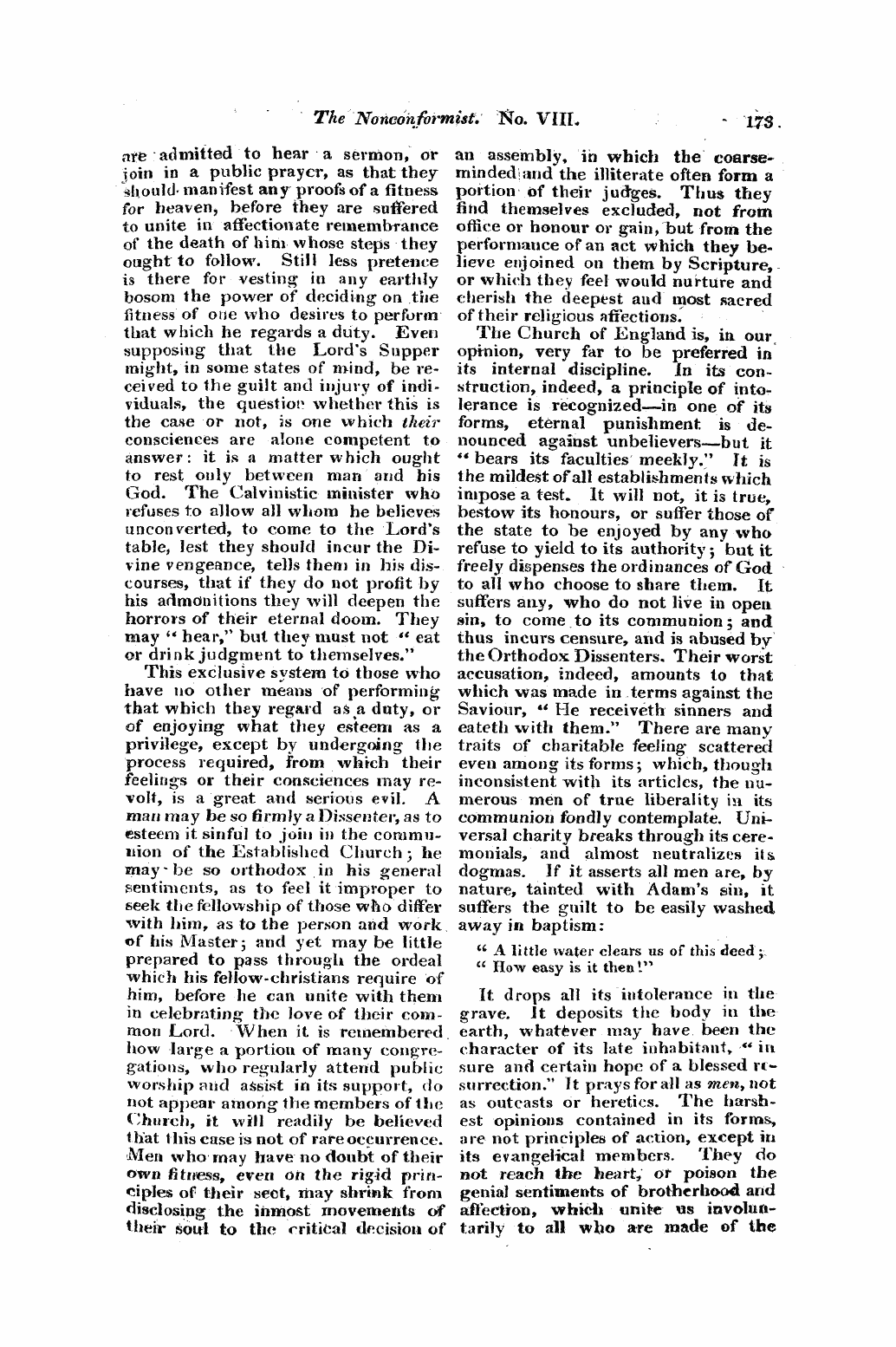 Monthly Repository (1806-1838) and Unitarian Chronicle (1832-1833): F Y, 1st edition - Untitled Article