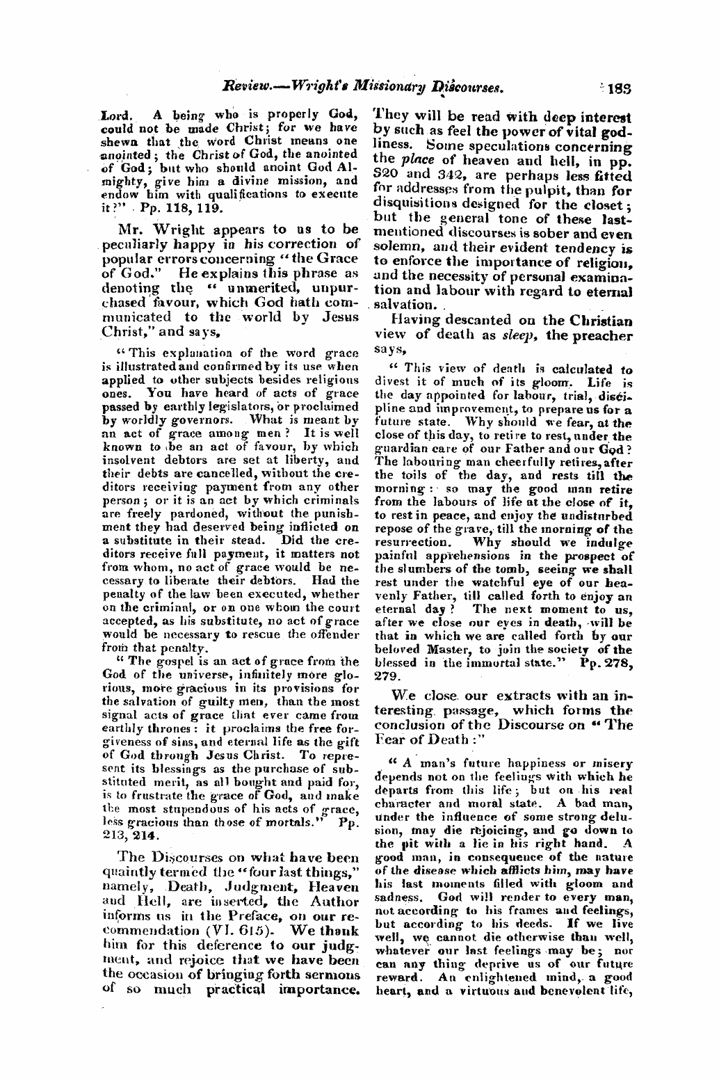 Monthly Repository (1806-1838) and Unitarian Chronicle (1832-1833): F Y, 1st edition - Untitled Article