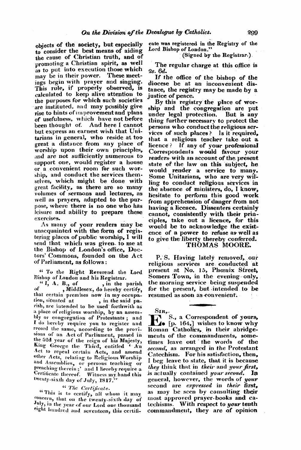 Monthly Repository (1806-1838) and Unitarian Chronicle (1832-1833): F Y, 1st edition - Untitled Article