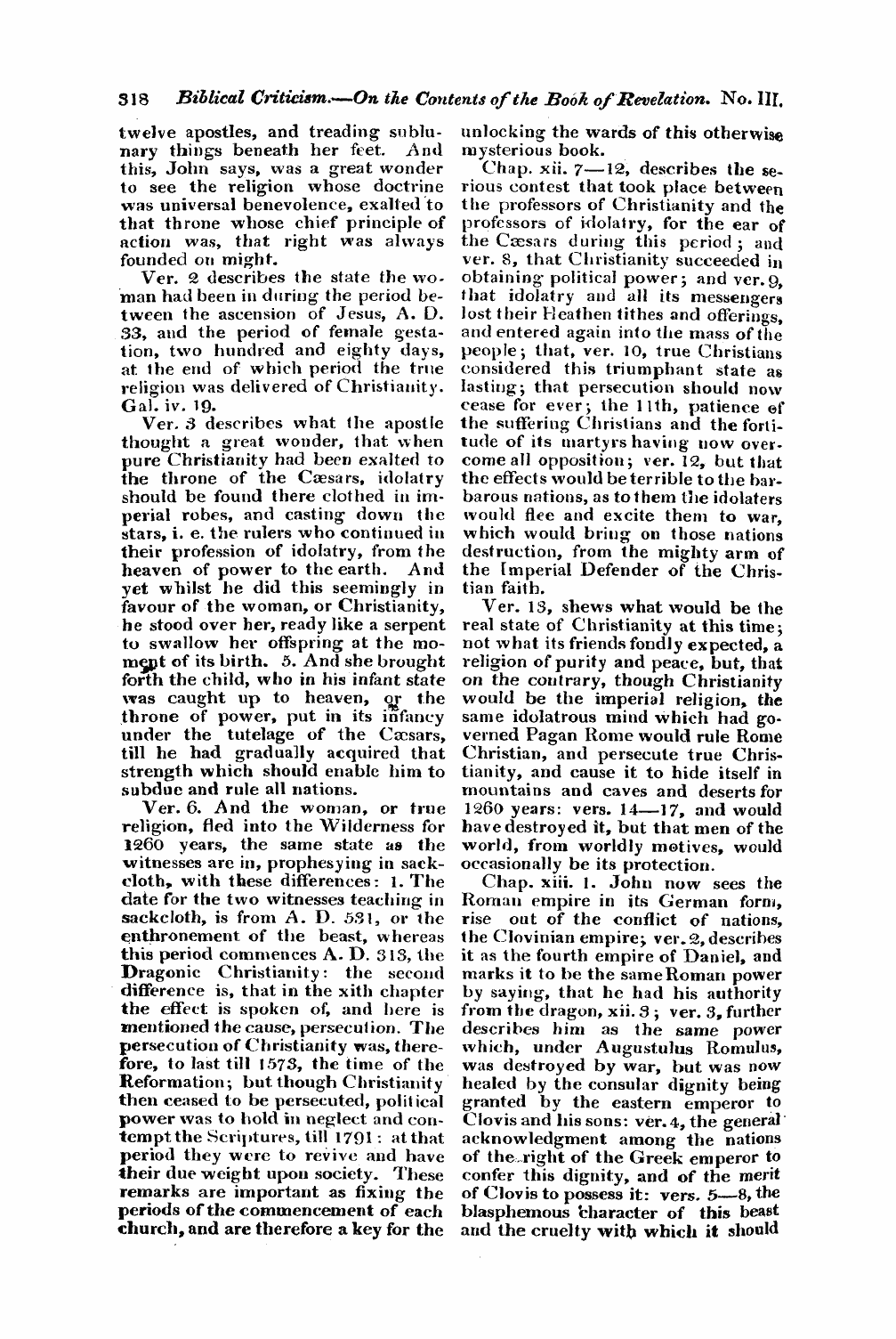 Monthly Repository (1806-1838) and Unitarian Chronicle (1832-1833): F Y, 1st edition - Untitled Article