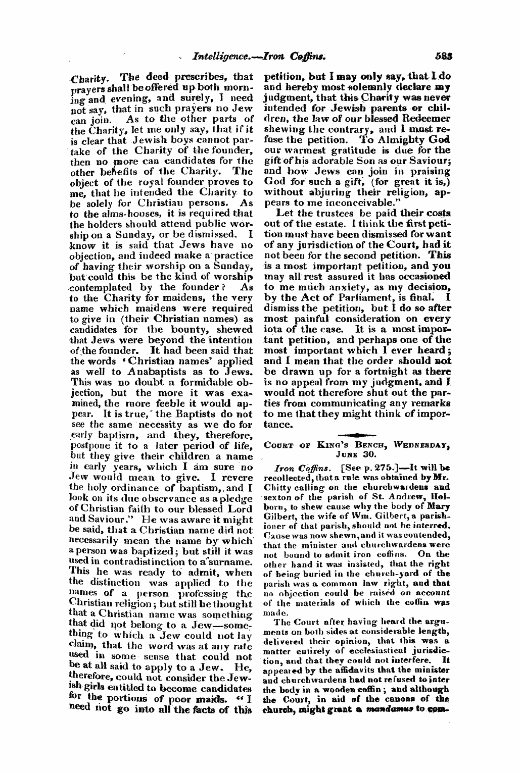 Monthly Repository (1806-1838) and Unitarian Chronicle (1832-1833): F Y, 1st edition - Untitled Article