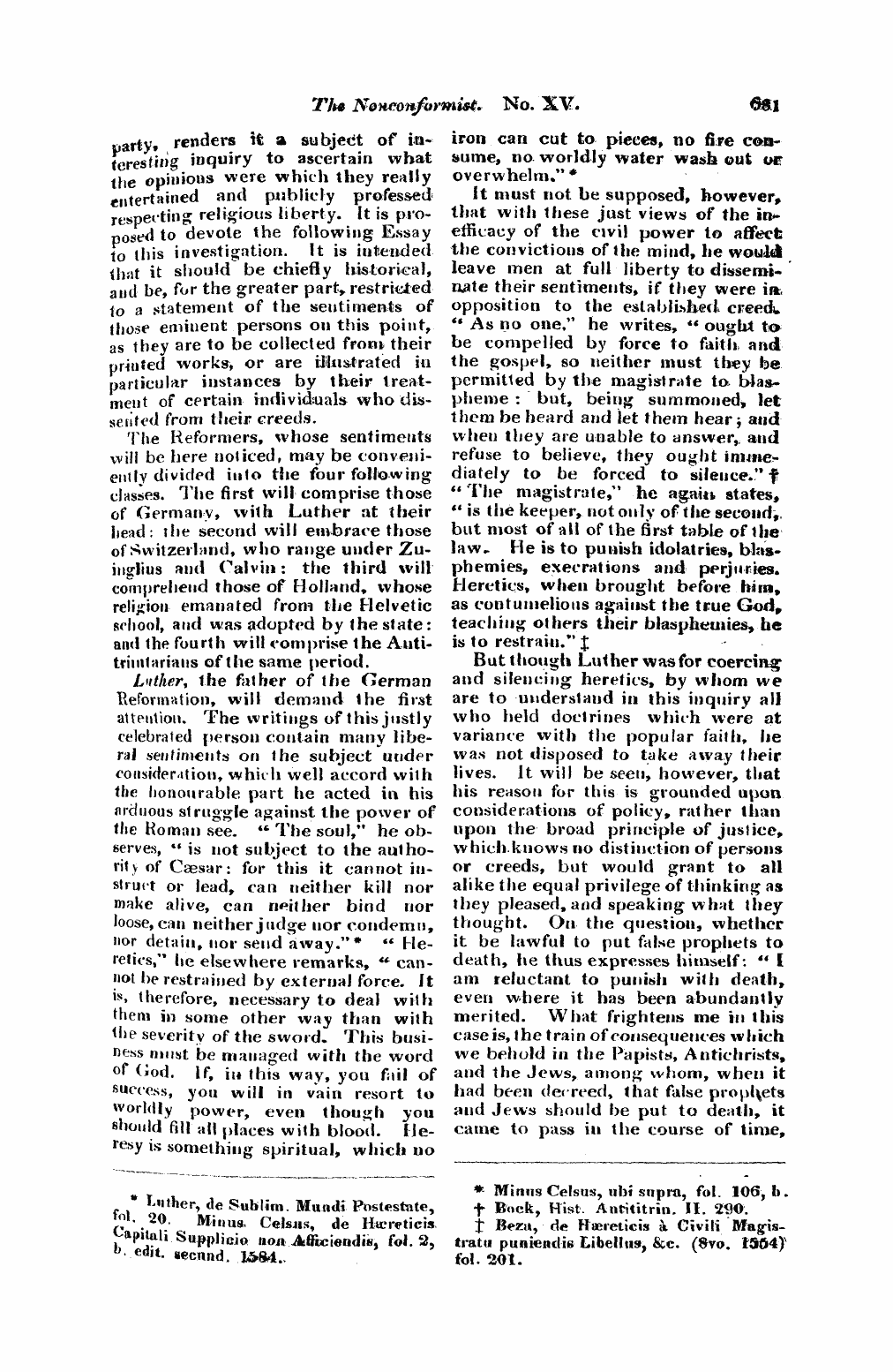 Monthly Repository (1806-1838) and Unitarian Chronicle (1832-1833): F Y, 1st edition - Untitled Article