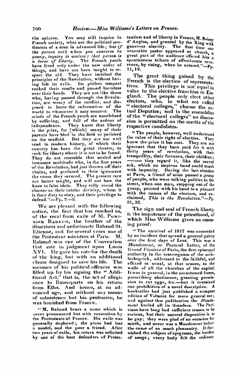 Monthly Repository (1806-1838) and Unitarian Chronicle (1832-1833): F Y, 1st edition - Untitled Article