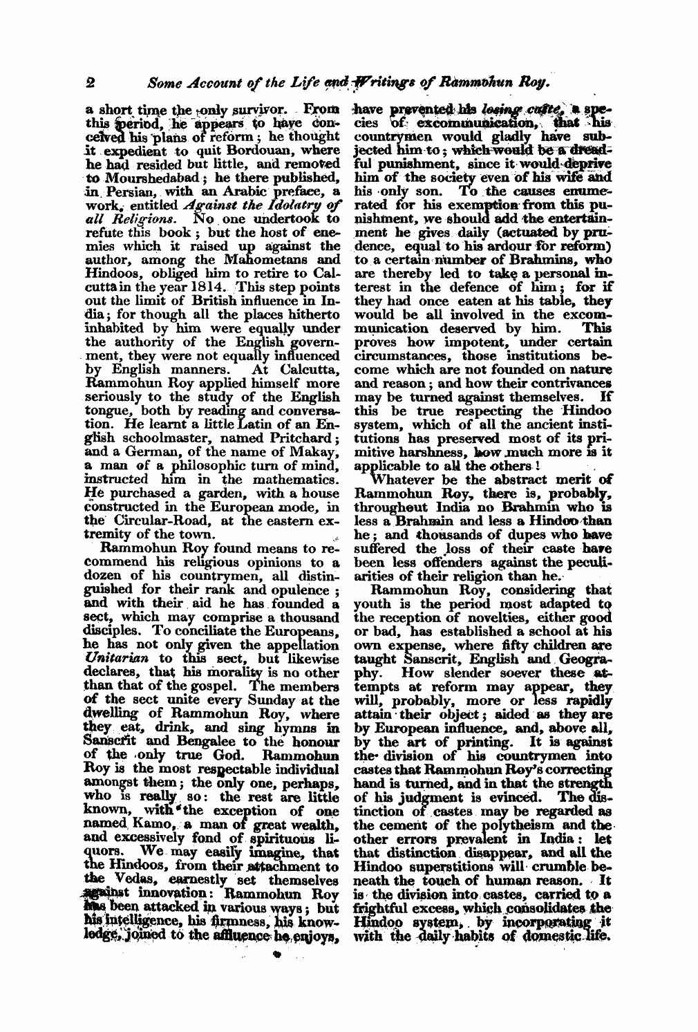 Monthly Repository (1806-1838) and Unitarian Chronicle (1832-1833): F Y, 1st edition - Untitled Article