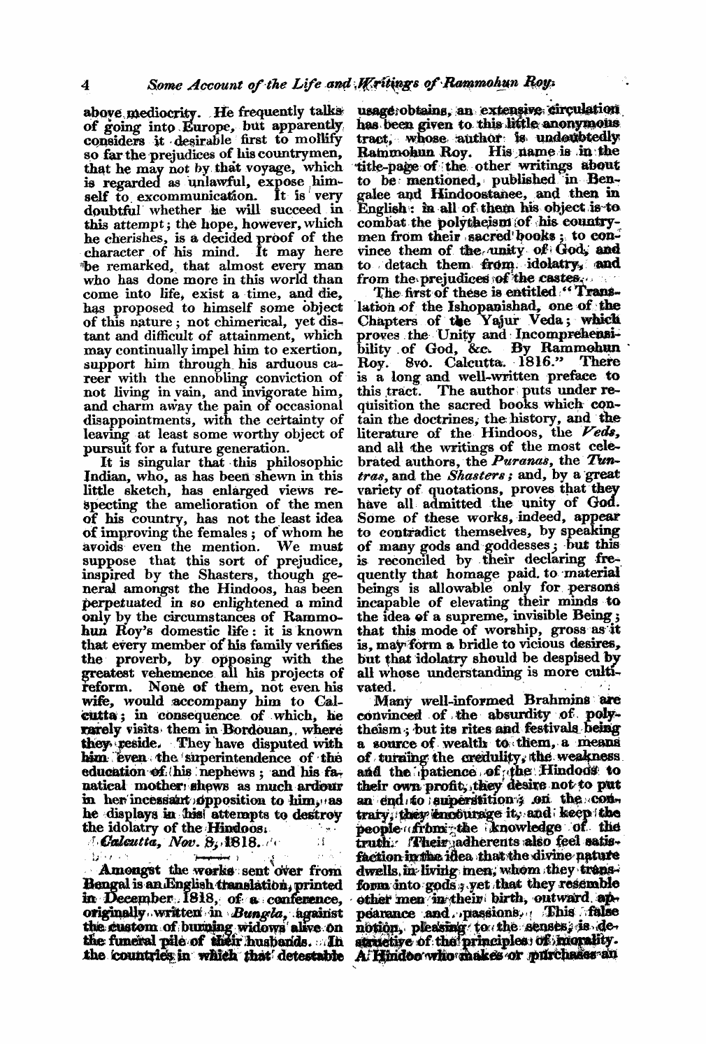 Monthly Repository (1806-1838) and Unitarian Chronicle (1832-1833): F Y, 1st edition: 4