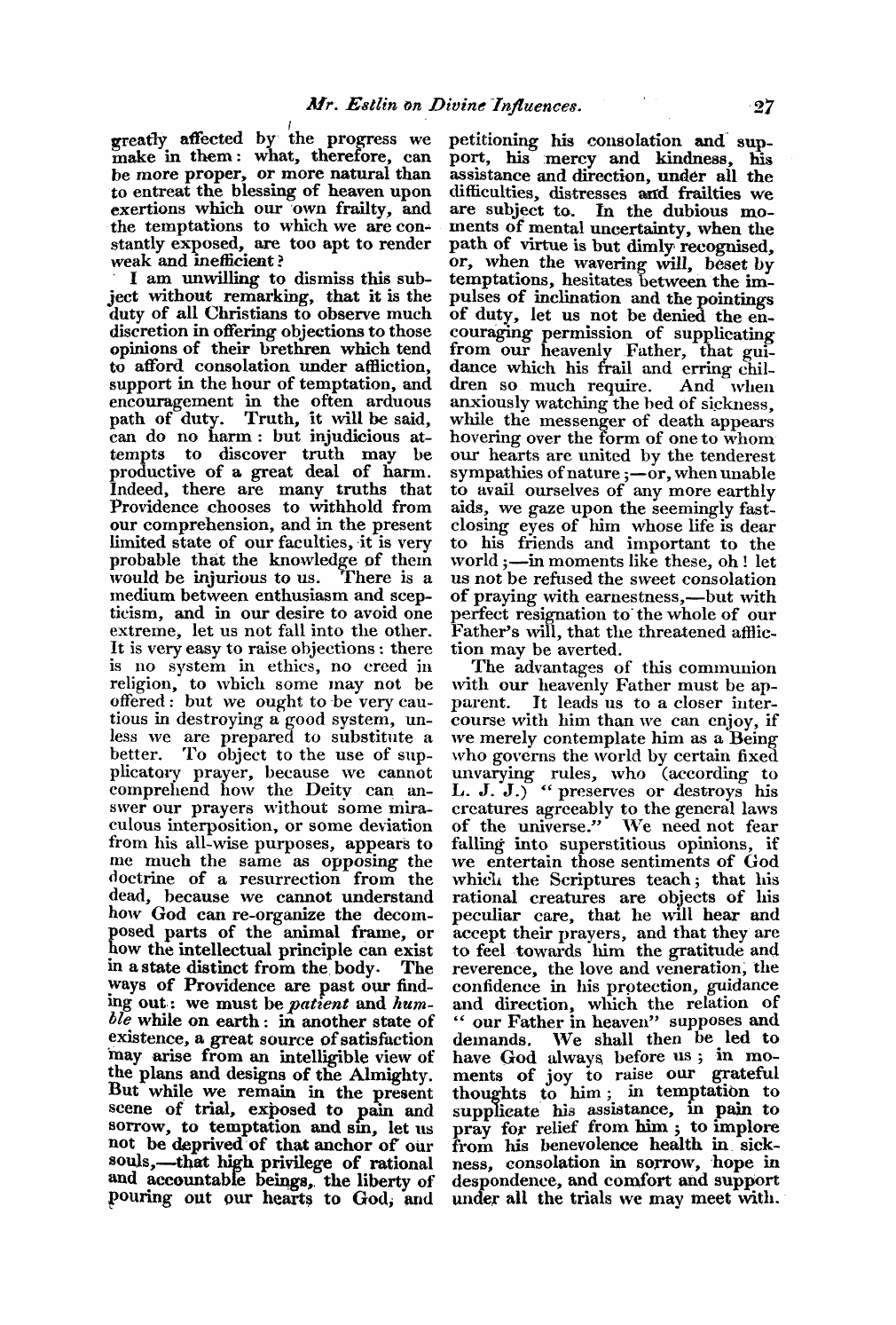 Monthly Repository (1806-1838) and Unitarian Chronicle (1832-1833): F Y, 1st edition: 27