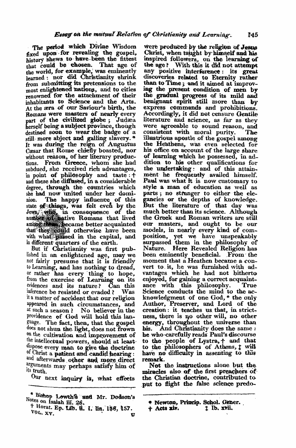 Monthly Repository (1806-1838) and Unitarian Chronicle (1832-1833): F Y, 1st edition - Untitled Article