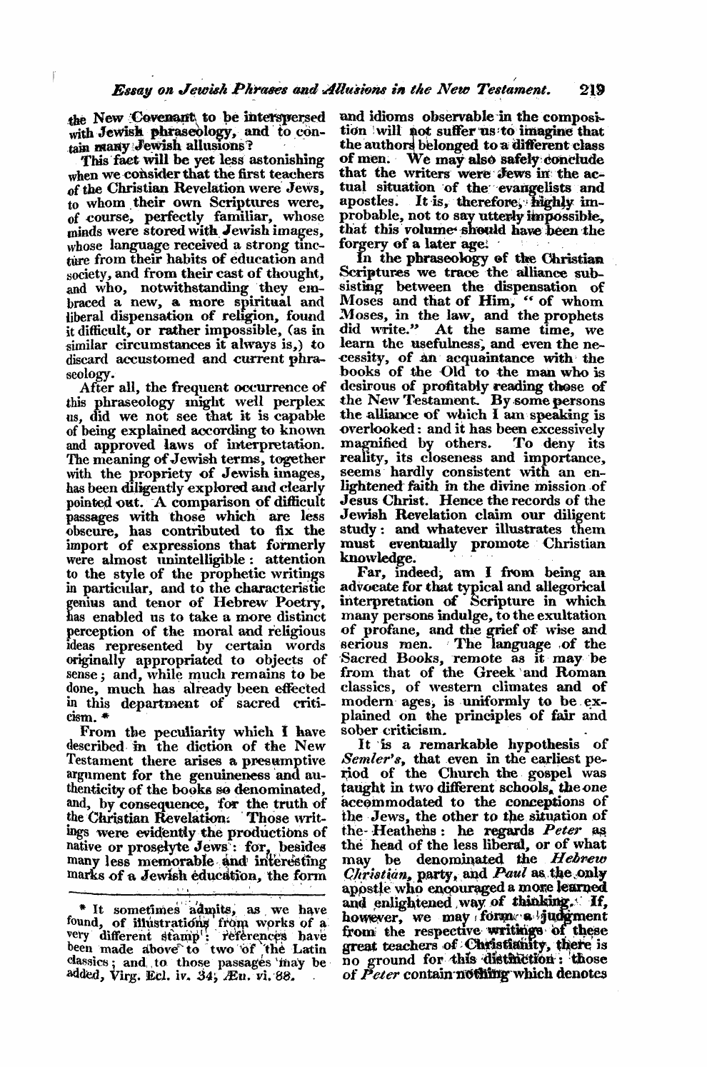 Monthly Repository (1806-1838) and Unitarian Chronicle (1832-1833): F Y, 1st edition - Untitled Article