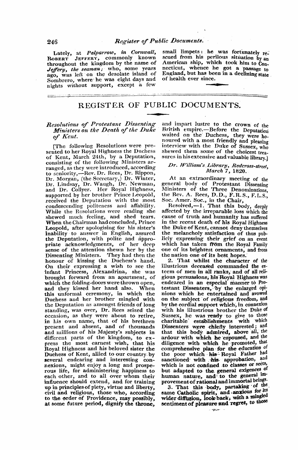 Monthly Repository (1806-1838) and Unitarian Chronicle (1832-1833): F Y, 1st edition - Untitled Article