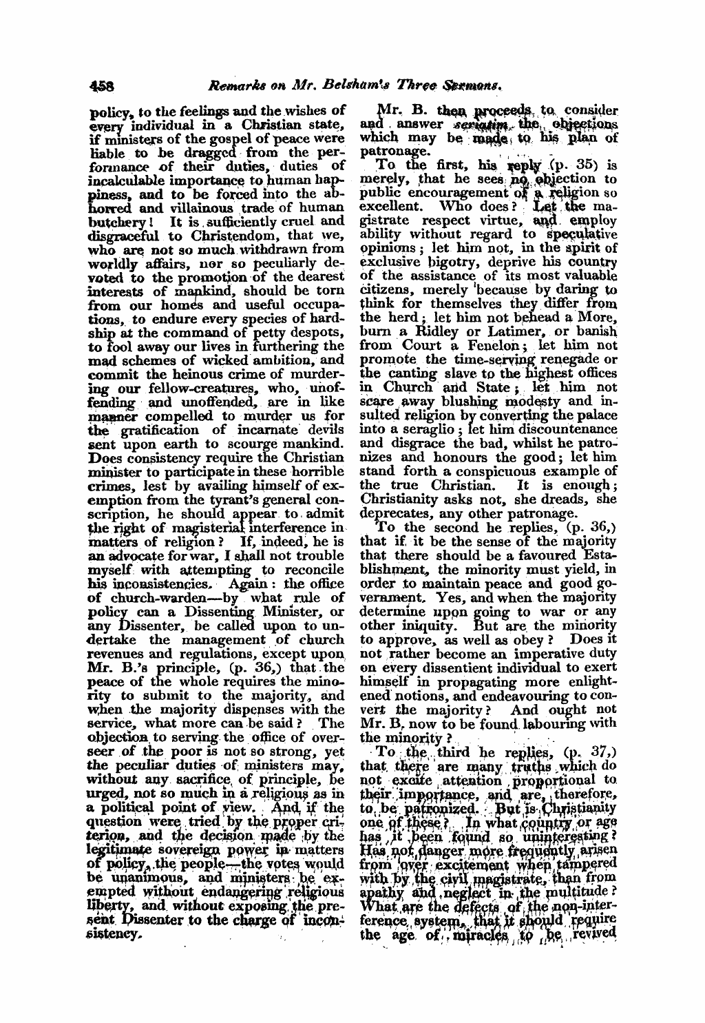 Monthly Repository (1806-1838) and Unitarian Chronicle (1832-1833): F Y, 1st edition - Untitled Article