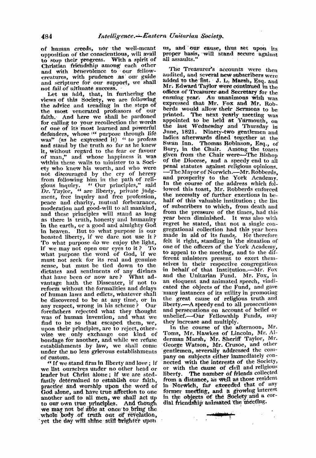 Monthly Repository (1806-1838) and Unitarian Chronicle (1832-1833): F Y, 1st edition - Untitled Article