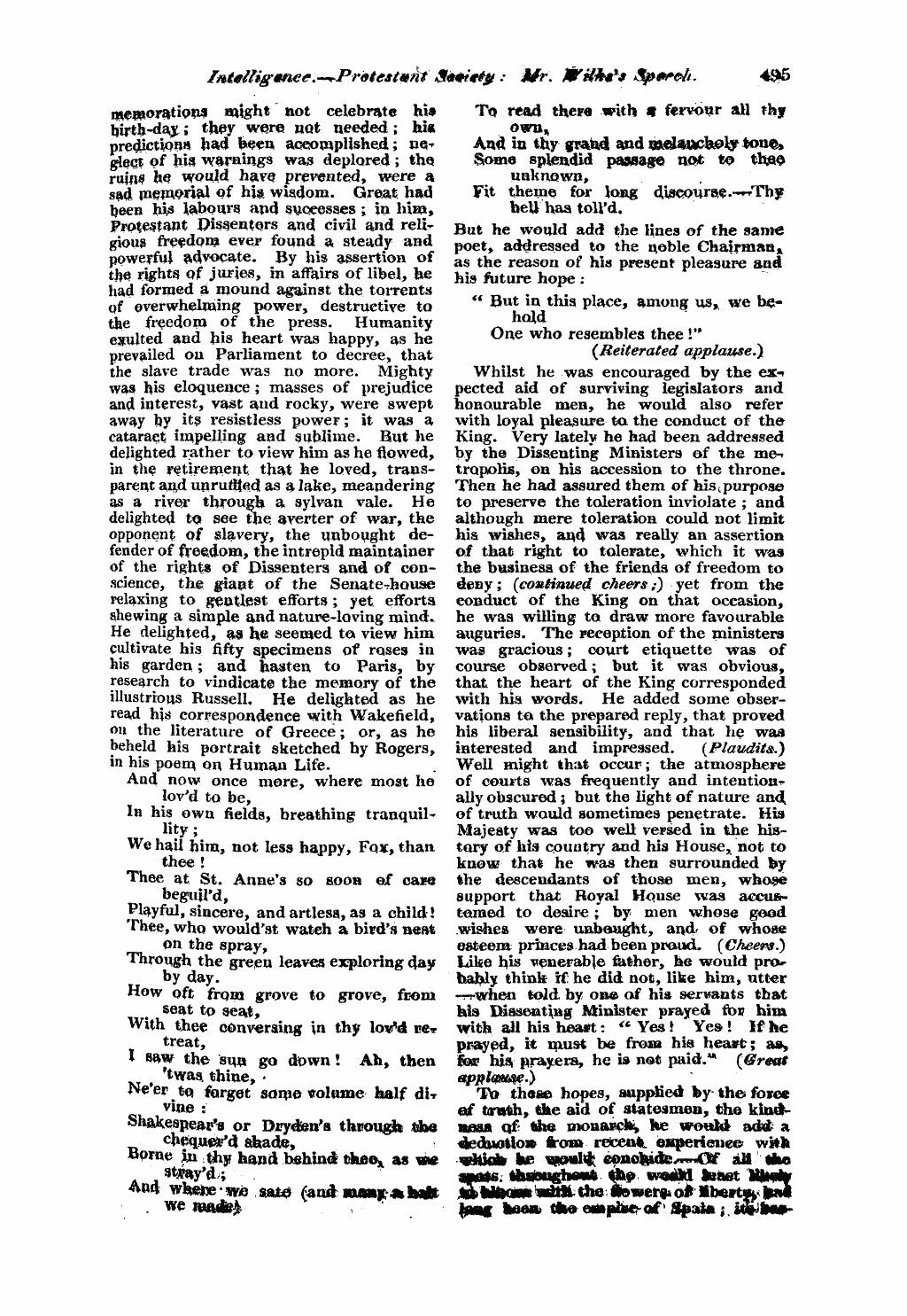 Monthly Repository (1806-1838) and Unitarian Chronicle (1832-1833): F Y, 1st edition - Untitled Article