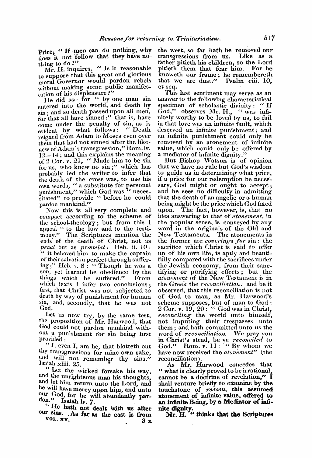 Monthly Repository (1806-1838) and Unitarian Chronicle (1832-1833): F Y, 1st edition - Untitled Article