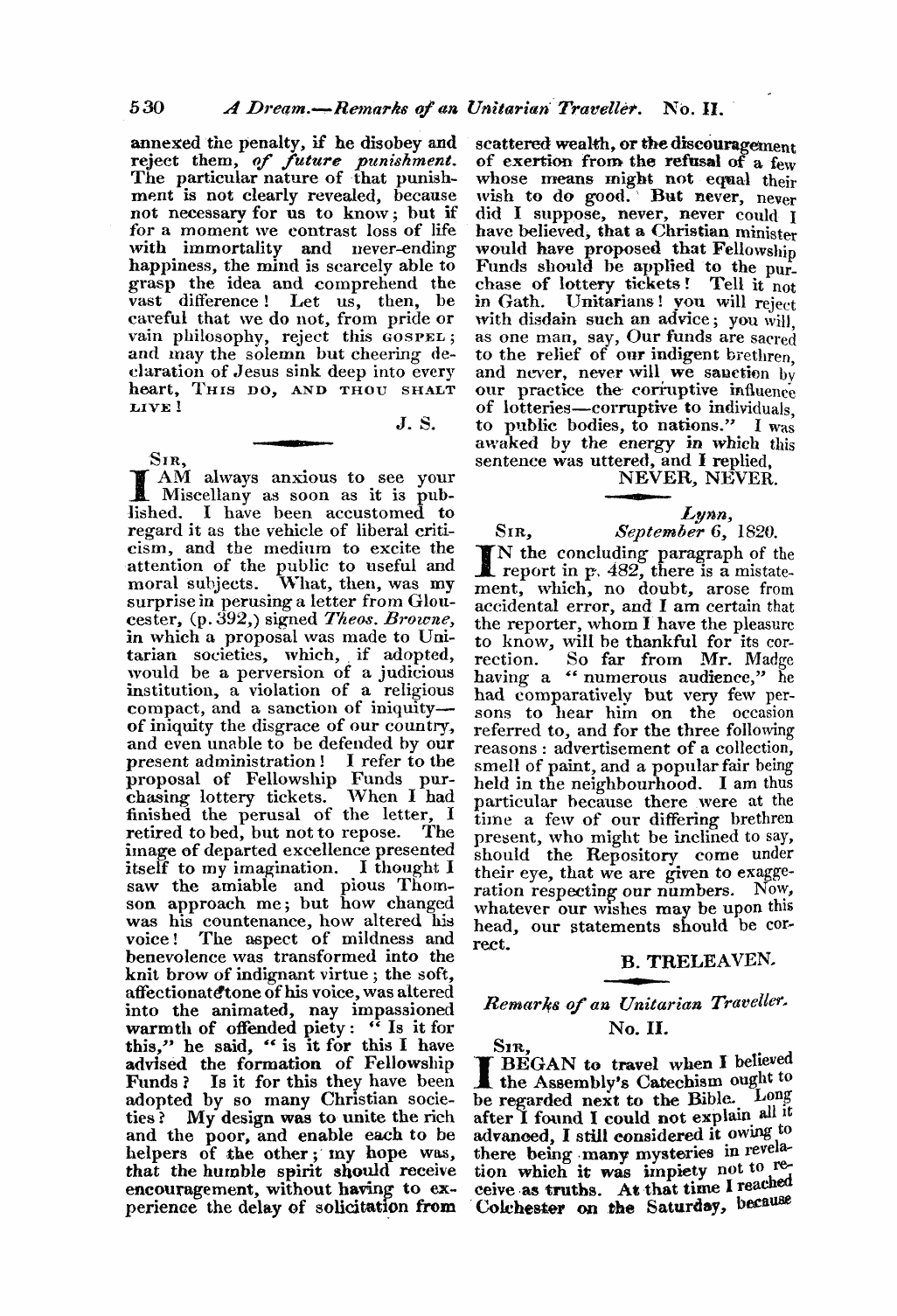 Monthly Repository (1806-1838) and Unitarian Chronicle (1832-1833): F Y, 1st edition - Untitled Article