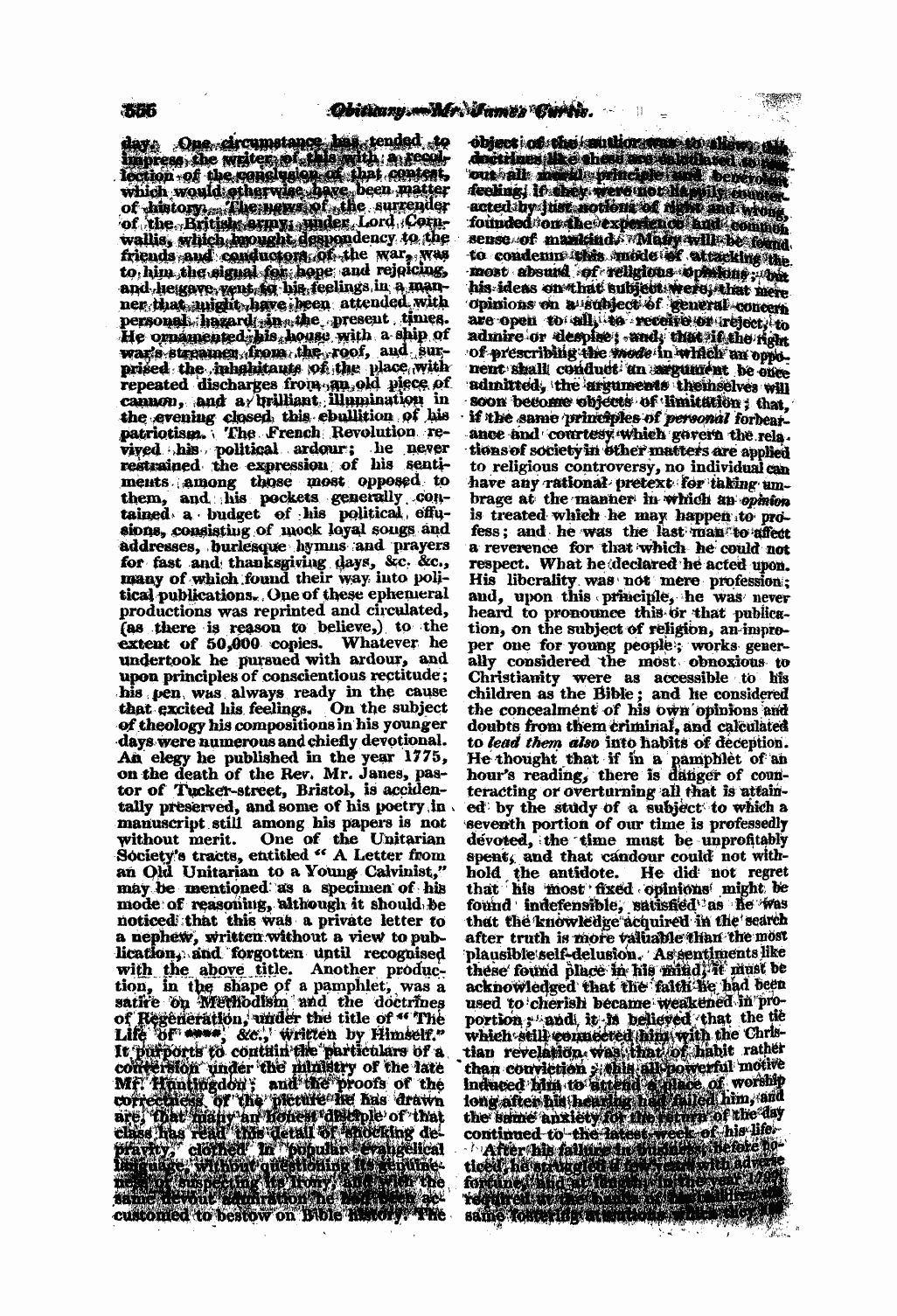 Monthly Repository (1806-1838) and Unitarian Chronicle (1832-1833): F Y, 1st edition - Untitled Article