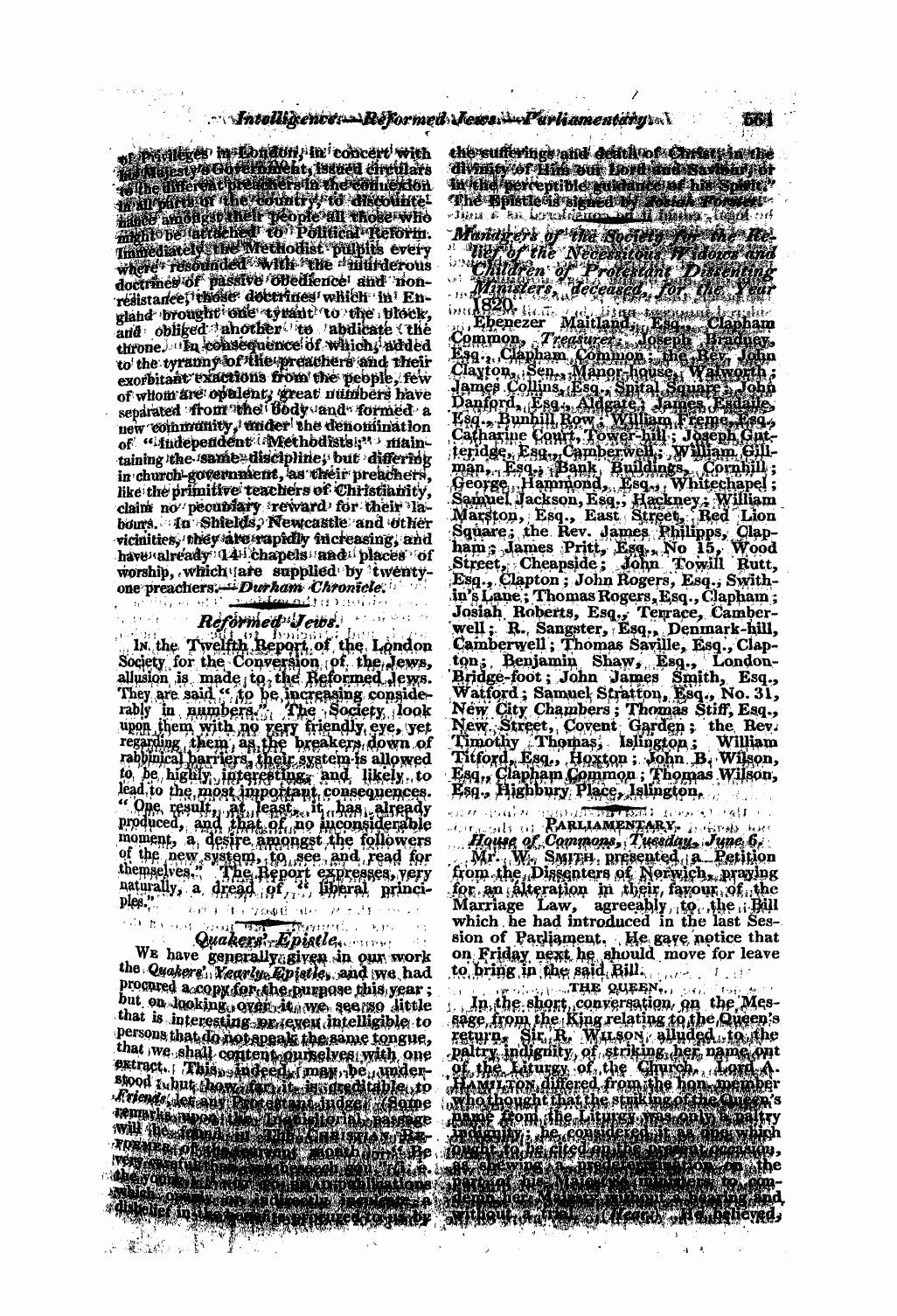 Monthly Repository (1806-1838) and Unitarian Chronicle (1832-1833): F Y, 1st edition: 61