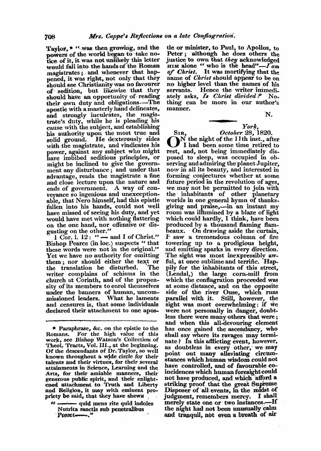 Monthly Repository (1806-1838) and Unitarian Chronicle (1832-1833): F Y, 1st edition: 20